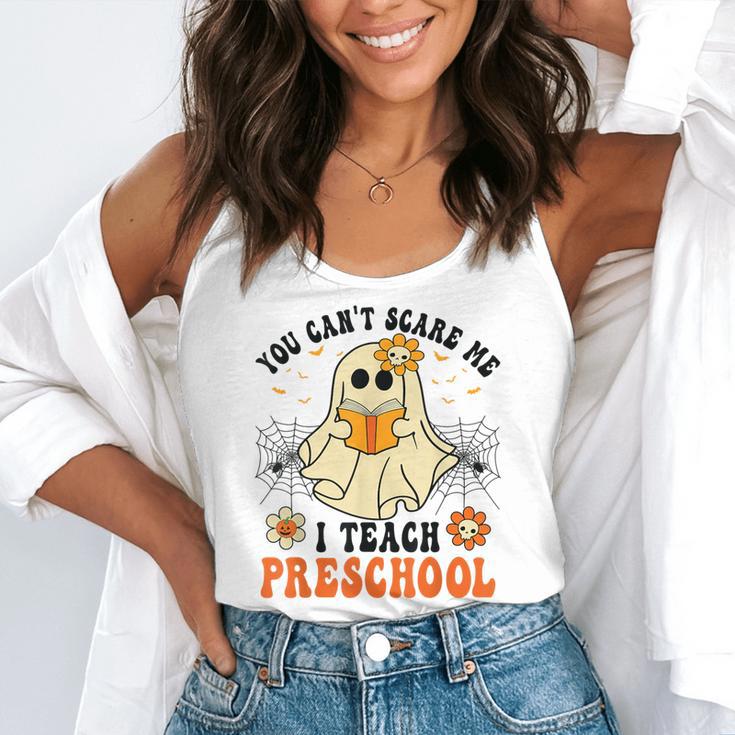 You Can't Scare Me I Teach Preschool Teacher Halloween Ghost Men Women Flowy Tank, funny gift You Can't Scare Me I Teach Preschool Teacher Halloween Ghost Men Women Flowy Tank, funny gift