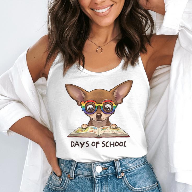 Chihuahua 100 Days Of School Rainbow Glasses Teacher Flowy Tank, funny gift Chihuahua 100 Days Of School Rainbow Glasses Teacher Flowy Tank, funny gift