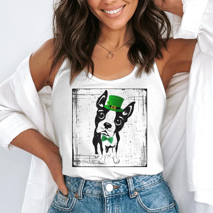 Cool Saint Patrick's Boston Terrier T Shirt For Dogs Lovers Flowy Tank, funny gift