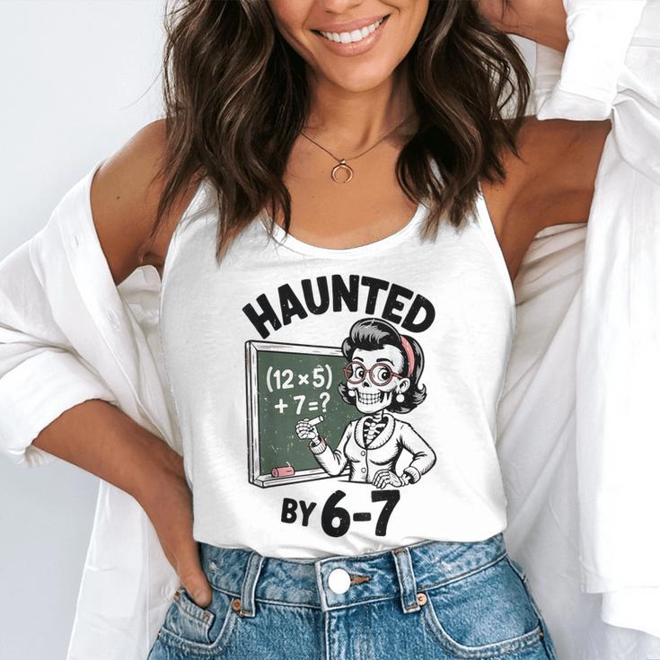 Haunted 67 Skeleton Math Teacher Halloween Costume Math Pun Flowy Tank, funny gift Haunted 67 Skeleton Math Teacher Halloween Costume Math Pun Flowy Tank, funny gift