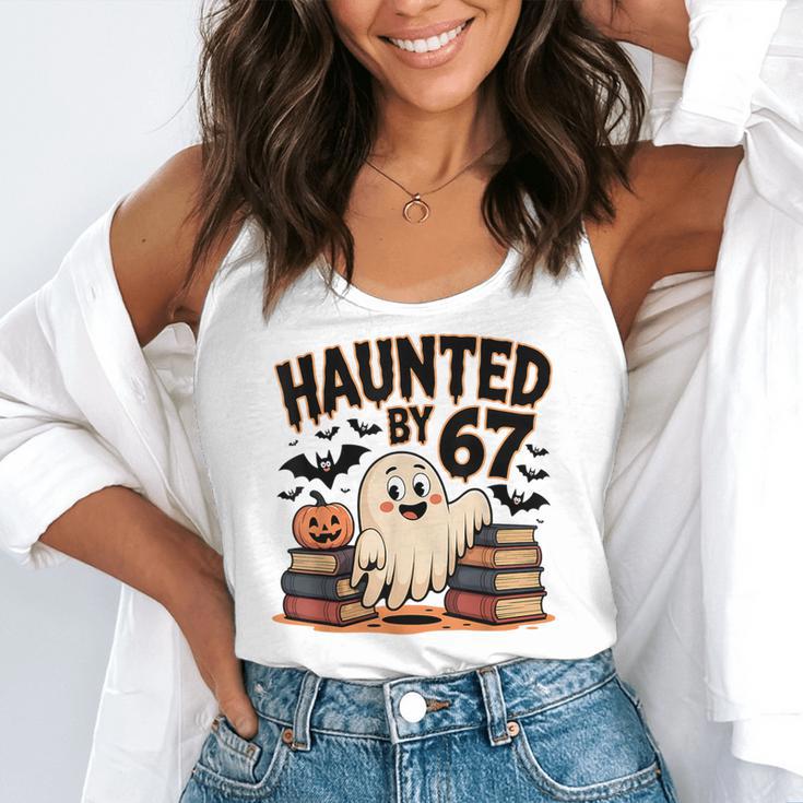 Haunted By 67 Teacher Ghost Pumpkin Halloween Costum Flowy Tank, funny gift Haunted By 67 Teacher Ghost Pumpkin Halloween Costum Flowy Tank, funny gift