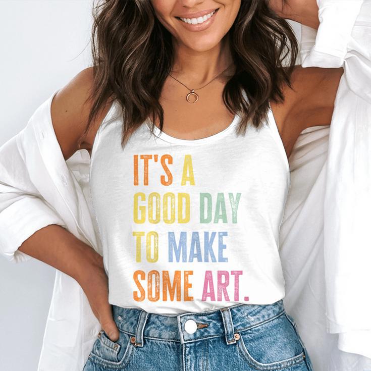It's A Good Day To Make Art Artist Teacher Painter Flowy Tank, funny gift It's A Good Day To Make Art Artist Teacher Painter Flowy Tank, funny gift