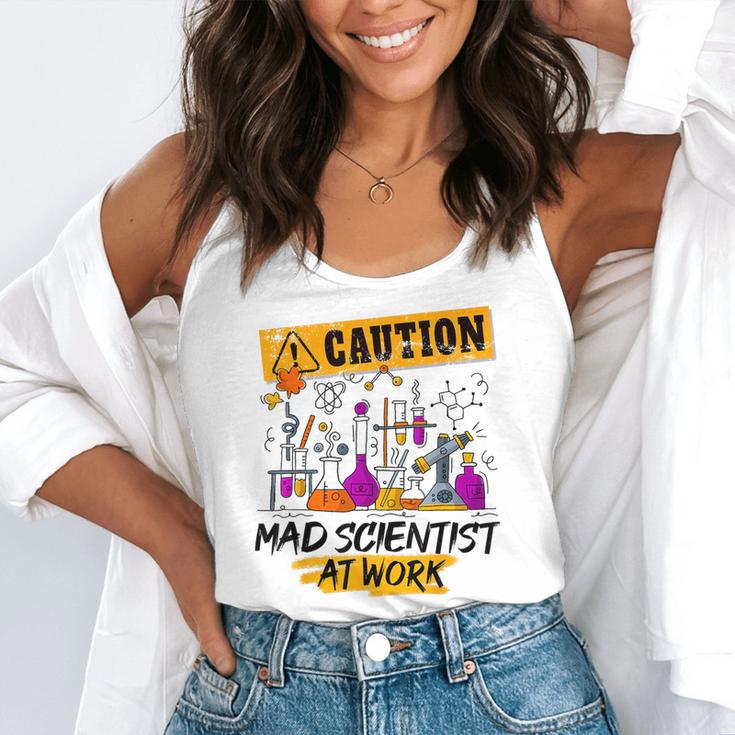 Mad Scientist Halloween Costume Science Teacher Flowy Tank, funny gift