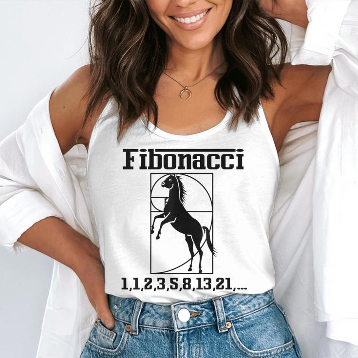 Nerdy Fibonacci Racing Car Horse Math Teacher Men Women Girls Kids Flowy Tank, funny gift