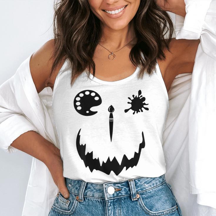 Pumpkin Artist Halloween Art Teacher Flowy Tank, funny gift
