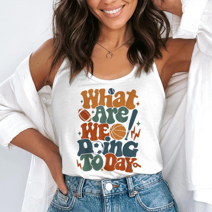 Retro PE Teacher What Are We Doing Today School Coach Women Flowy Tank, funny gift Retro PE Teacher What Are We Doing Today School Coach Women Flowy Tank, funny gift