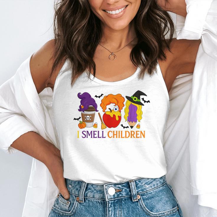 I Smell Children Witch Teacher Halloween Trick Or Teach Flowy Tank, funny gift