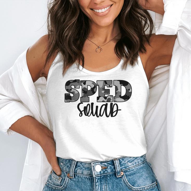 Special Education Squad Camo SPED Teacher Flowy Tank, funny gift