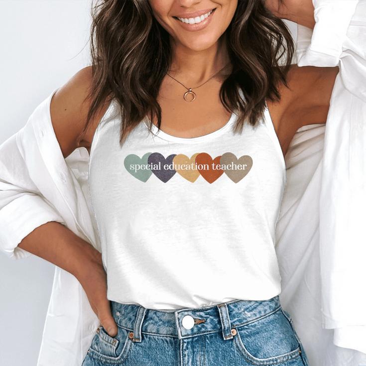 Special Education Teacher Heart Back To School Teach Rainbow Men Women Girls Kids Flowy Tank, funny gift Special Education Teacher Heart Back To School Teach Rainbow Men Women Girls Kids Flowy Tank, funny gift