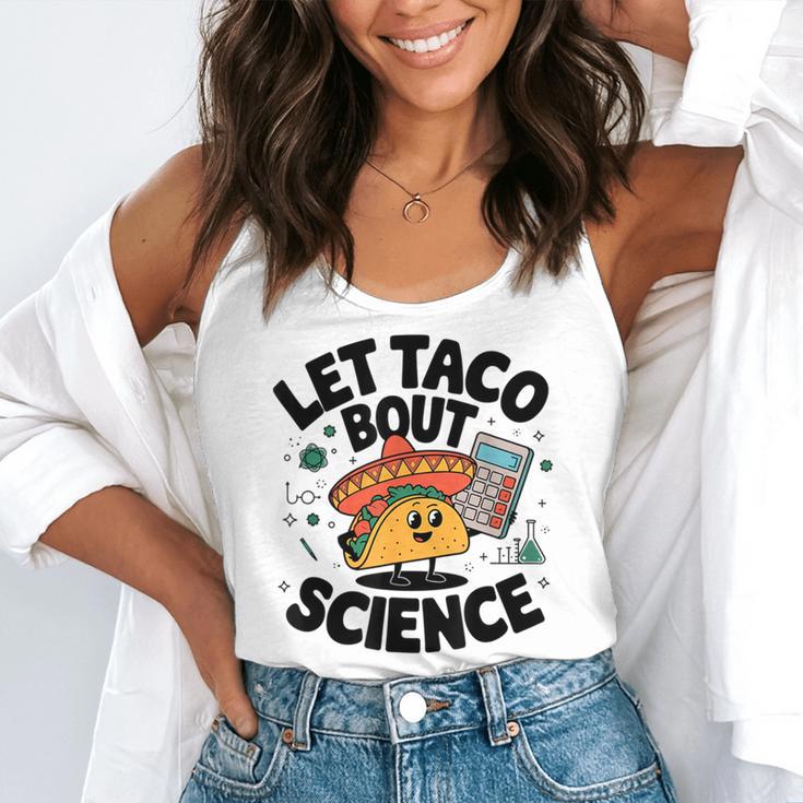 Lets Tacos Bout Science Scientist Teacher Flowy Tank, funny gift Lets Tacos Bout Science Scientist Teacher Flowy Tank, funny gift