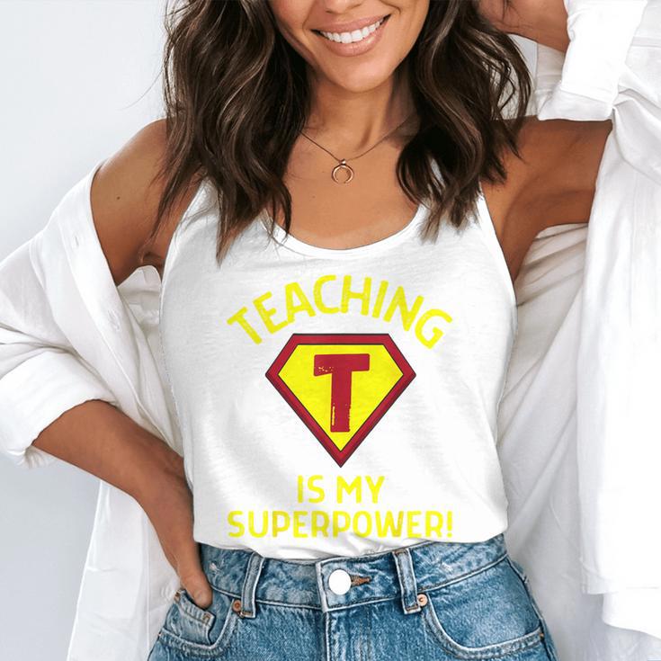 Teaching Is My Superpower Fun Elementary Teacher 1st Grade Flowy Tank, funny gift Teaching Is My Superpower Fun Elementary Teacher 1st Grade Flowy Tank, funny gift