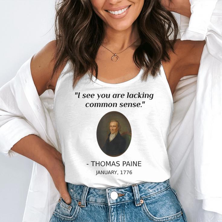 Thomas Paine Common Sense USA History Teacher Student Flowy Tank, funny gift Thomas Paine Common Sense USA History Teacher Student Flowy Tank, funny gift