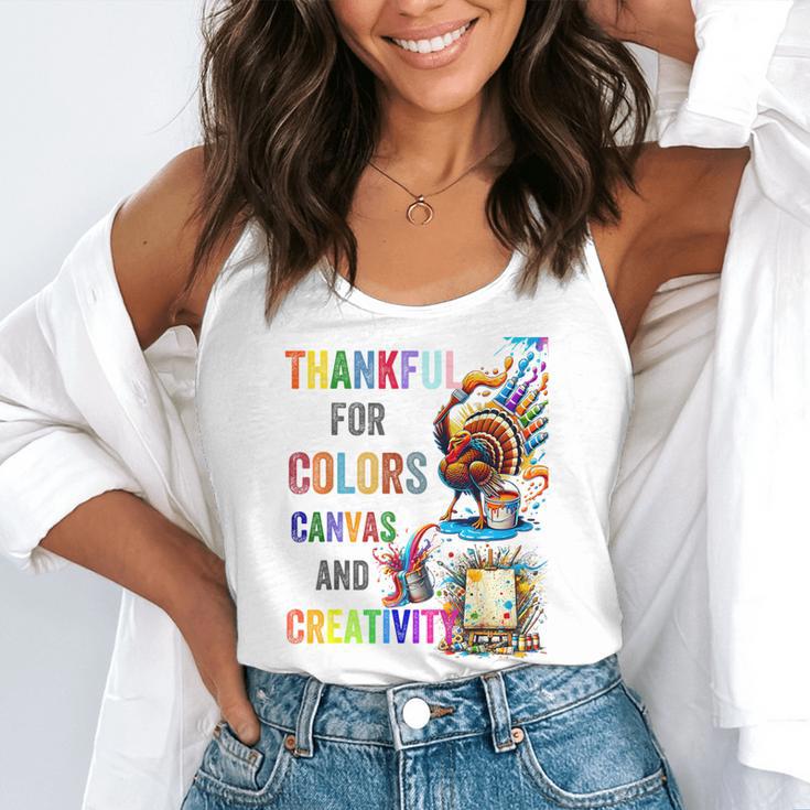 Turkey Thanksgiving Art Teacher Costume Tee For Artists Flowy Tank, funny gift