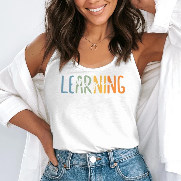 Vintage Play Is Learning Back To School Toddler Teacher Flowy Tank, funny gift Vintage Play Is Learning Back To School Toddler Teacher Flowy Tank, funny gift