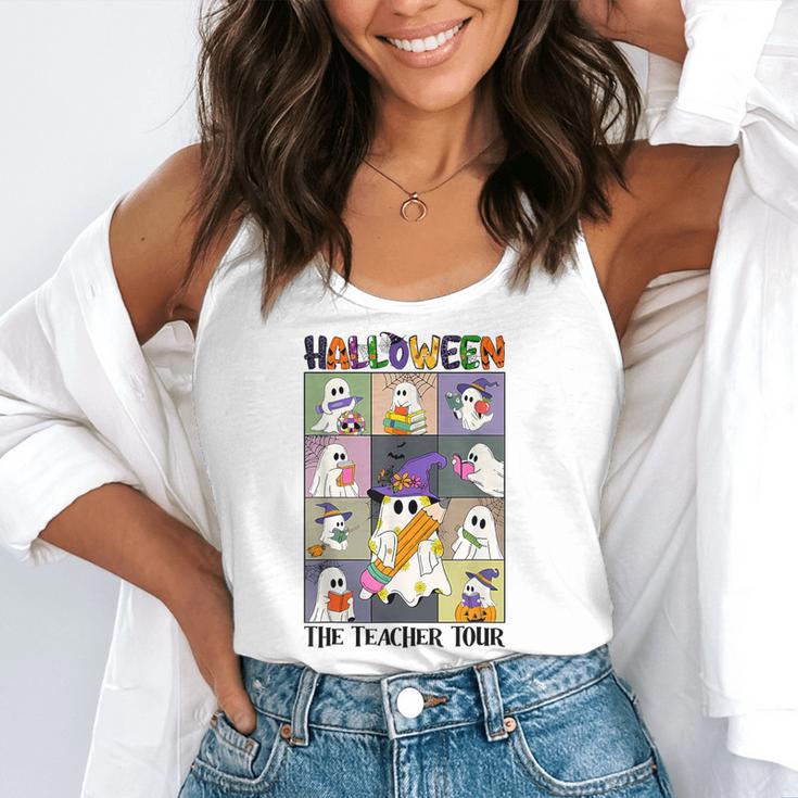 Women Halloween The Teacher Tour Ghosts Pencil Pumpkins Flowy Tank, funny gift Women Halloween The Teacher Tour Ghosts Pencil Pumpkins Flowy Tank, funny gift