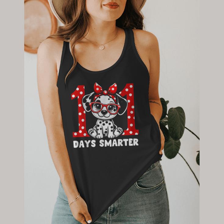 100 Days Smarter 101st Day School Dalmatian Dog Teacher Kids Flowy Tank, funny design