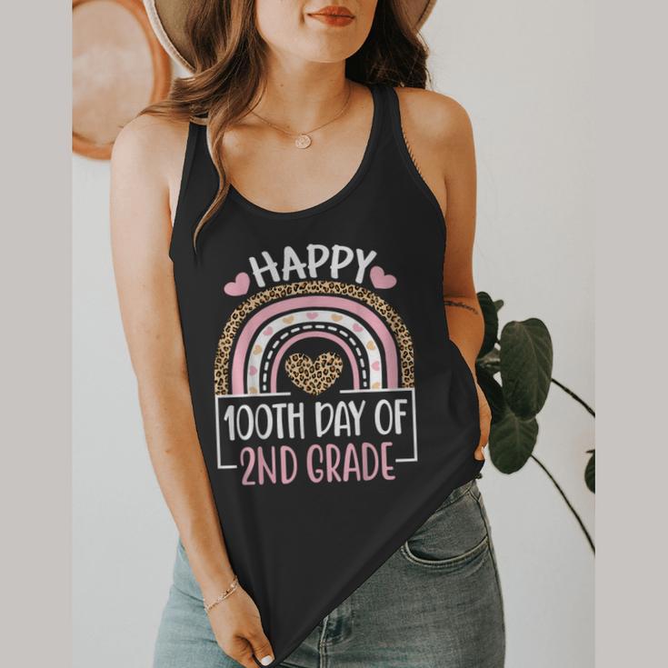 100th Day Of 2nd Grade 100 Days Of School Teacher Flowy Tank, funny design