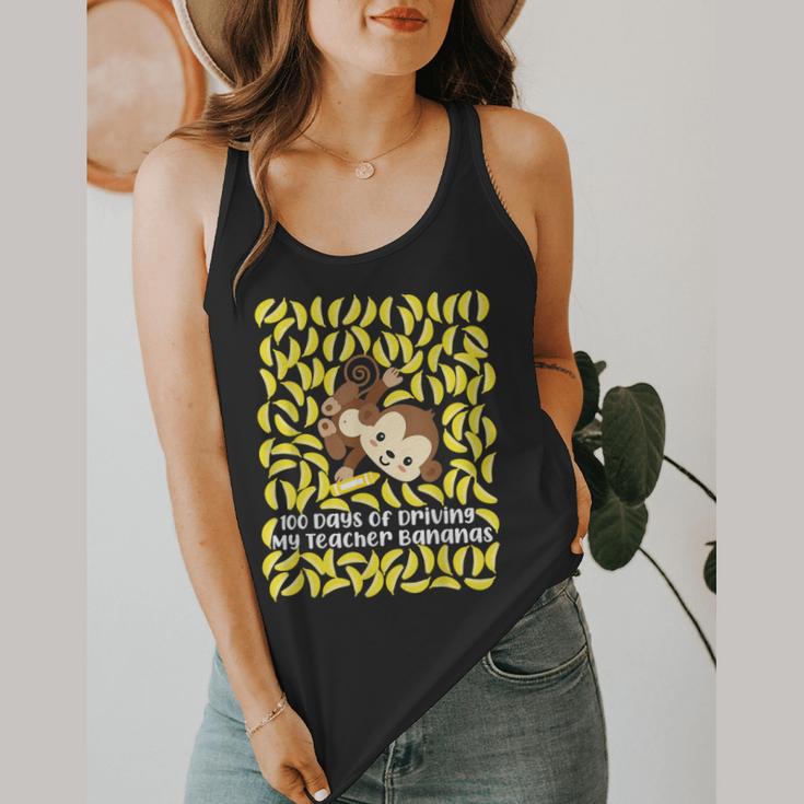 100th Day Of School Teacher Monkey Pun Banana For Men Women Girls Kids Flowy Tank, funny design 100th Day Of School Teacher Monkey Pun Banana For Men Women Girls Kids Flowy Tank, funny design