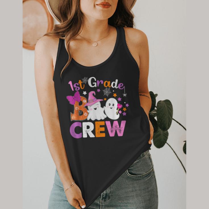 1st Grade Boo Crew First Grade Halloween Costume Teacher Kid Flowy Tank, funny design