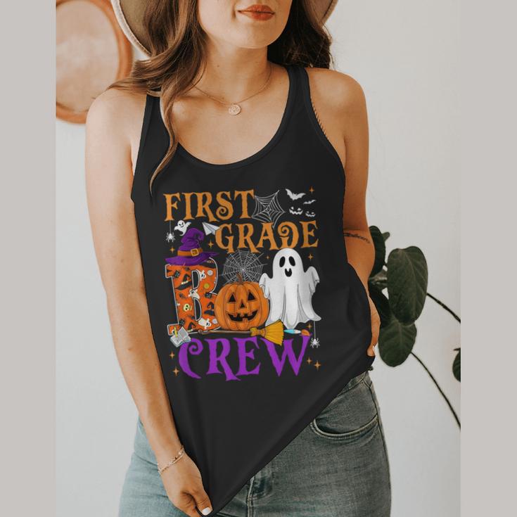 1st Grade Boo Crew Teacher Student Halloween Costume Flowy Tank, funny design