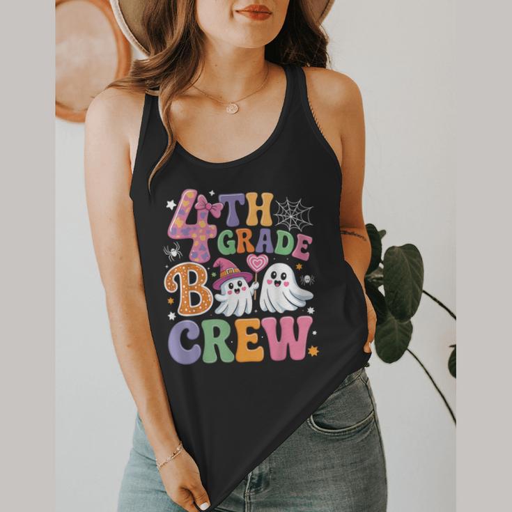 4th Grade Boo Crew Fourth Grade Teacher Kids Happy Halloween Flowy Tank, funny design