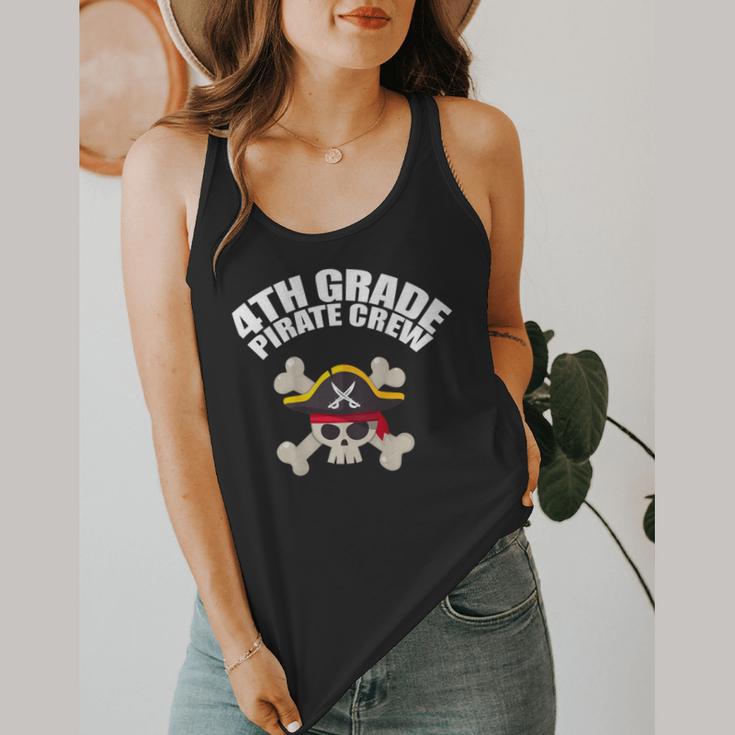 4th Grade Pirate Crew Halloween Costume Cool Teacher Student Flowy Tank, funny design
