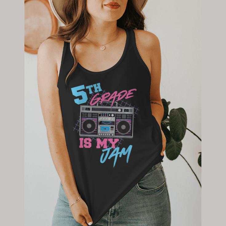 5th Grade Is My Jam Vintage 80s Boombox Teacher Student Flowy Tank, funny design 5th Grade Is My Jam Vintage 80s Boombox Teacher Student Flowy Tank, funny design