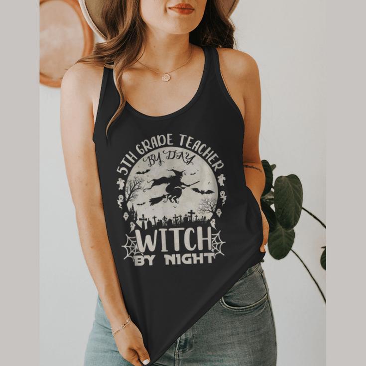 5th Grade Teacher By Day Witch By Night Halloween Flowy Tank, funny design 5th Grade Teacher By Day Witch By Night Halloween Flowy Tank, funny design
