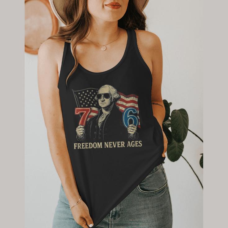6-7 7-6 George Washington Freedom For Teachers Flowy Tank, funny design 6-7 7-6 George Washington Freedom For Teachers Flowy Tank, funny design