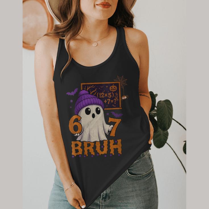 67 Teacher Halloween Ghost Six Seven Meme Math Equation Bruh Flowy Tank, funny design