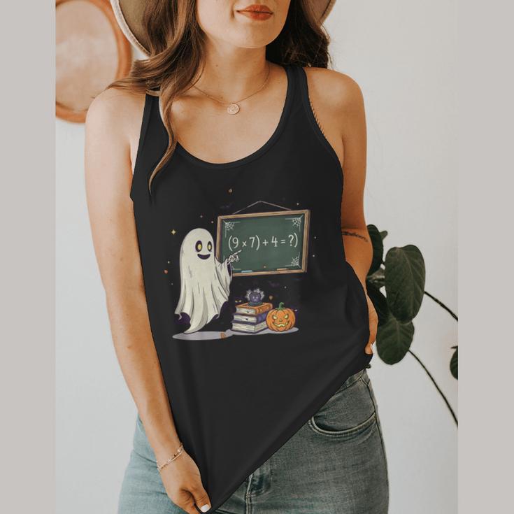 67 Teacher Halloween Ghost Six Seven Meme Math Joke Flowy Tank, funny design