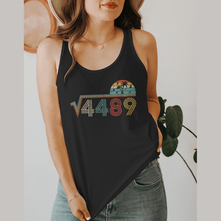 67 Vintage Meme Square Root 4489 Slang Math Teacher Flowy Tank, funny design
