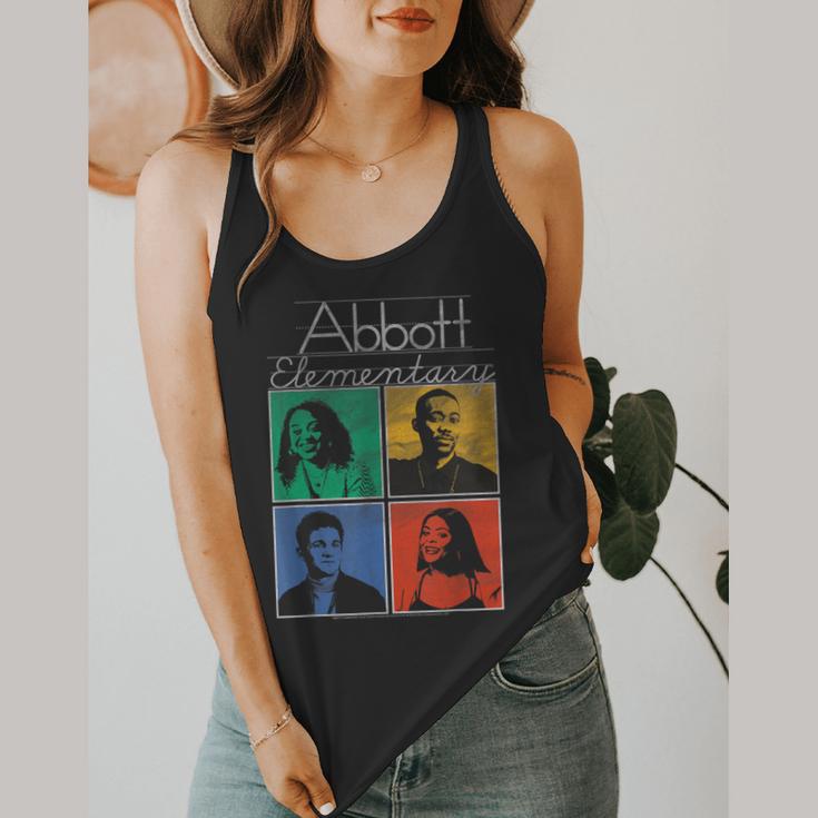 Abbott Elementary Colorful Pop Art Teachers TV Show Flowy Tank, funny design