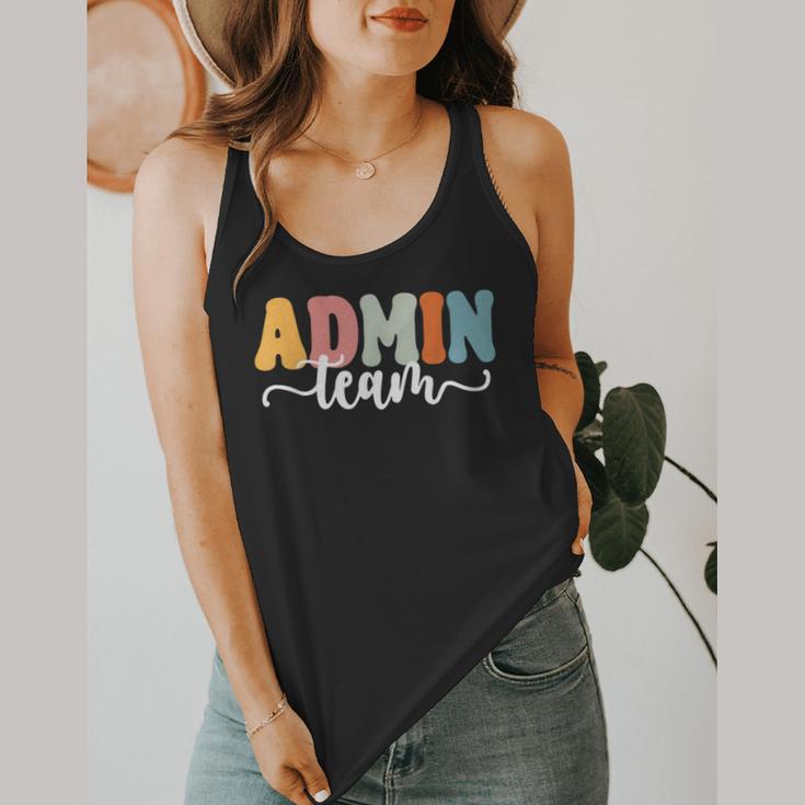 Admin Team Back To School Teachers Students Admin Squad Flowy Tank, funny design Admin Team Back To School Teachers Students Admin Squad Flowy Tank, funny design