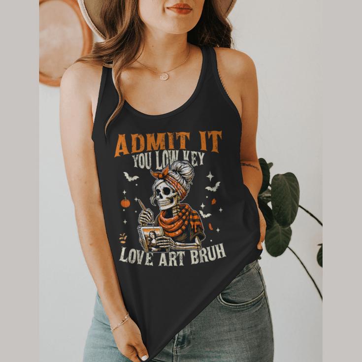 Admit It You Low Key Love Art Bruh Halloween Art Teacher Flowy Tank, funny design Admit It You Low Key Love Art Bruh Halloween Art Teacher Flowy Tank, funny design