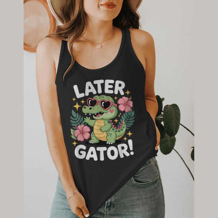 Alligator Later Gator Teacher Summer Last Day Fun Flowy Tank, funny design Alligator Later Gator Teacher Summer Last Day Fun Flowy Tank, funny design