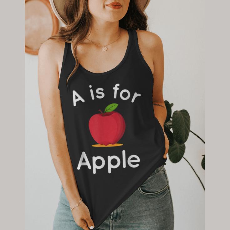 A Is For Apple Toddler Kindergarten Preschool Teacher Flowy Tank, funny design A Is For Apple Toddler Kindergarten Preschool Teacher Flowy Tank, funny design
