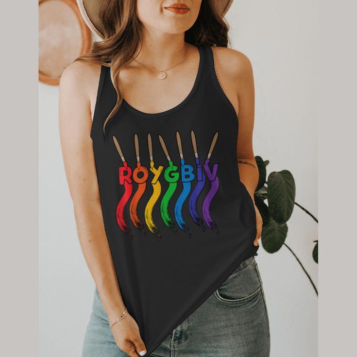 Art Teacher For Women Art Teacher Clothes Flowy Tank, funny design