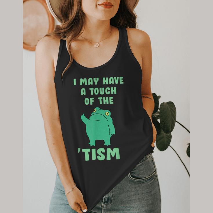 Autism Awareness Neurodiversity Teacher Frog I May Have A Touch Of The Tism Neurodivergent Small Flowy Tank, funny design Autism Awareness Neurodiversity Teacher Frog I May Have A Touch Of The Tism Neurodivergent Small Flowy Tank, funny design