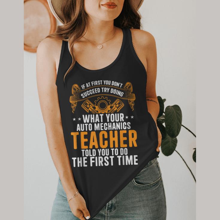 Auto Mechanic Teacher Car Repair Auto Mechanic Flowy Tank, funny design