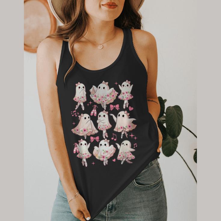 Ballet Ghost Ballet Dancer Spooky Dance Halloween Teacher Flowy Tank, funny design Ballet Ghost Ballet Dancer Spooky Dance Halloween Teacher Flowy Tank, funny design