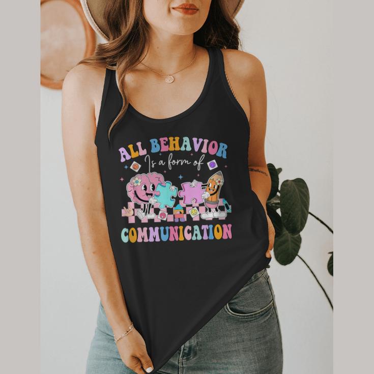 All Behavior Is A Form Of Communication SPED Teacher Autism Flowy Tank, funny design All Behavior Is A Form Of Communication SPED Teacher Autism Flowy Tank, funny design