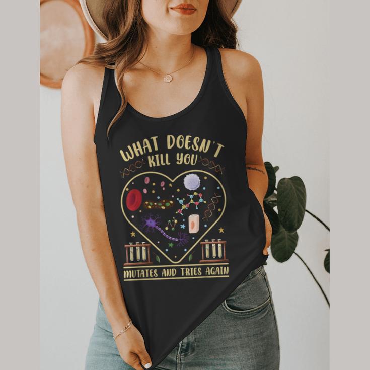 Biology Teacher Flowy Tank, funny design