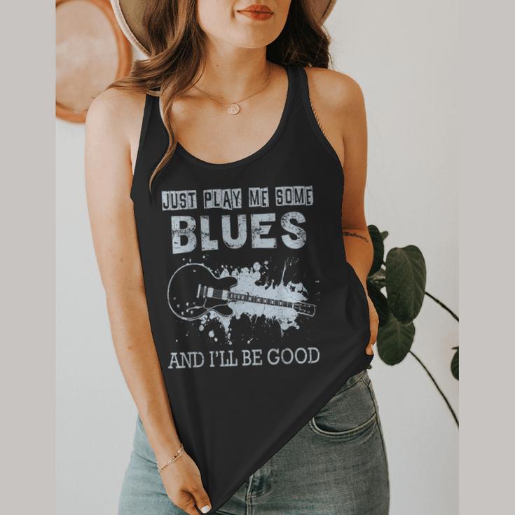 Blues Music Band Lover Vintage Guitar Teacher Blues Flowy Tank, funny design Blues Music Band Lover Vintage Guitar Teacher Blues Flowy Tank, funny design