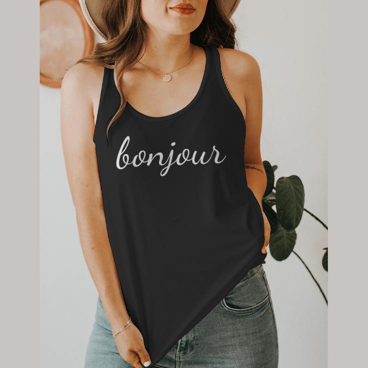 Bonjour T Shirt French Language Saying Teacher Student Men Women Girls Kids Flowy Tank, funny design Bonjour T Shirt French Language Saying Teacher Student Men Women Girls Kids Flowy Tank, funny design