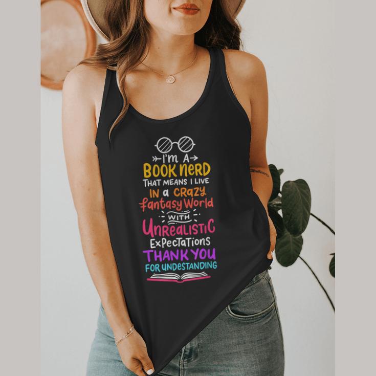 Books Reading English Teacher Student For Men Women Kids Flowy Tank, funny design