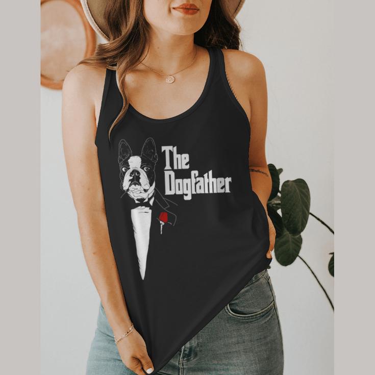 Boston Terrier Dad The DogFather Shirt Boston Terrier Flowy Tank, funny design