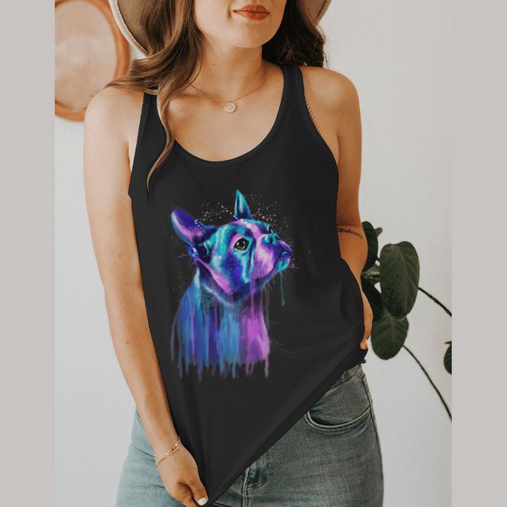 Boston Terrier Dog For a Boston Terrier Mom Flowy Tank, funny design