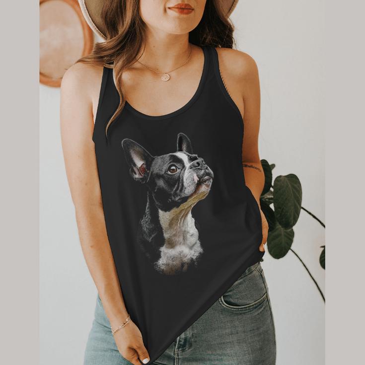 Boston Terrier Dog Graphic Pet Art Boston Terrier For Men Women Kids Flowy Tank, funny design