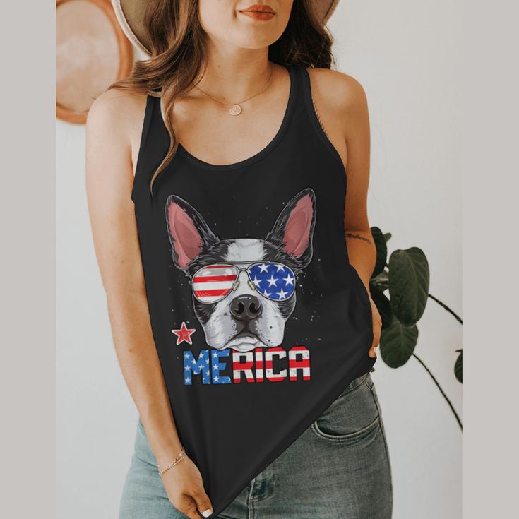 Boston Terrier Merica 4th Of July T Shirt Men Boys Dog Puppy Flowy Tank, funny design